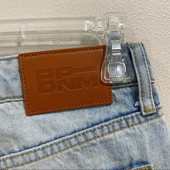 Princess Polly Straight Leg High Rise Blue Jeans Size 2 - Picture 3 of 7